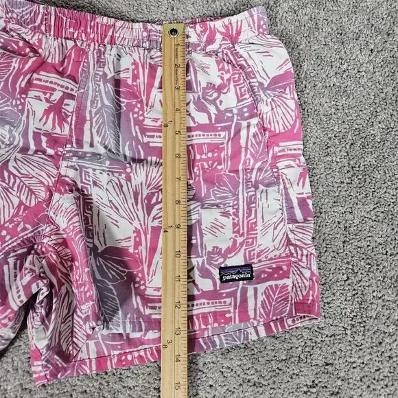Patagonia Baggies Shorts Women's Medium Pink Blue Floral Gorpcore Lot Of 2 - Picture 12 of 16